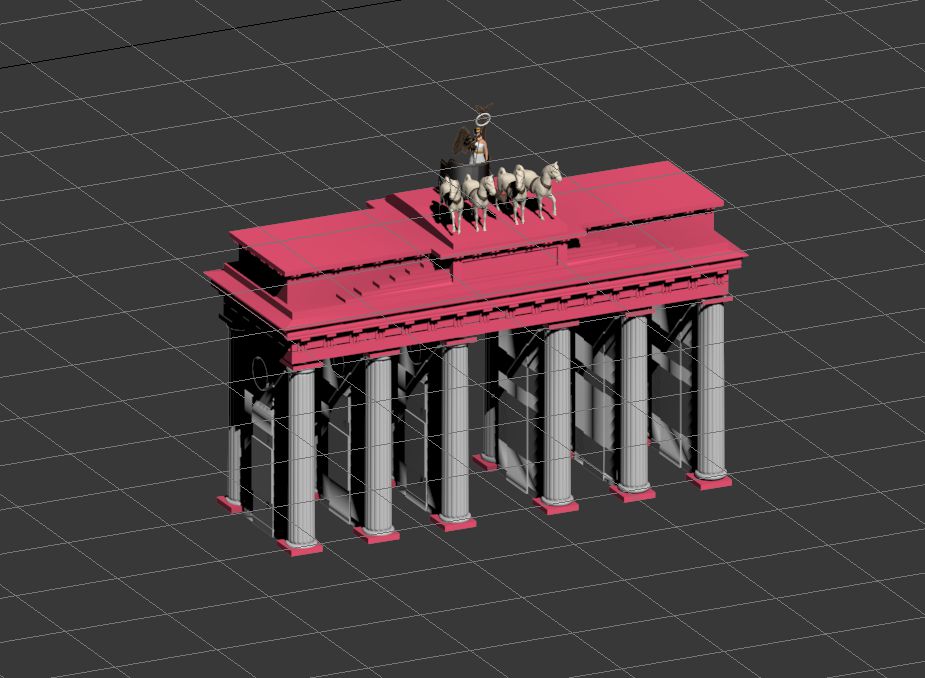 3D Modell Brandenburger Tor