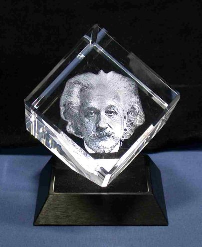 3D-Lasergravur Einstein